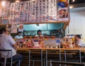 FUKUOKA, JAPAN - SEPTEMBER 26, 2014: Interior of Ramen restaurant