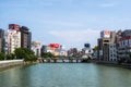 Fukuoka naka river reflections