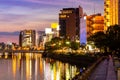 Fukuoka Naka River sunset Yatai Food stall