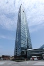 Fukuoka tower skyscraper with dramatic clouds