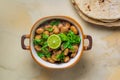 Ful Medames - Dish of Egyptian fava beans with lemon