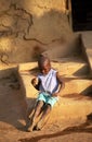 Fulani kid, Djenne, Mali Royalty Free Stock Photo