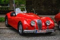 FULDA, GERMANY - MAI 2013: Jaguar XK120 carbio roadster retro ca