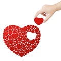 Fulfill heart Royalty Free Stock Photo