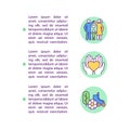 Fulfilled life concept line icons with text