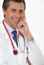 Fulfilled medical doctor Royalty Free Stock Photo