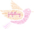 Fulfilling Word Cloud