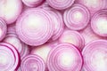 Fulframe photo, sliced purple onion