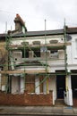 Fulham home with Scaffolding Royalty Free Stock Photo