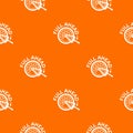 Full ahead pattern vector orange