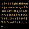 Full Alphabet made of Bronze