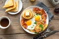 Full American Breakfast Royalty Free Stock Photo