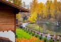Full Autumn in Leavenworth, Washington Royalty Free Stock Photo