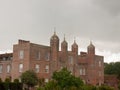 full back view of big expensive melford hall long melford suffolk english building Royalty Free Stock Photo