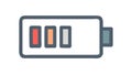 Full Battery Level Indicator Icon, vector design Generative AI Royalty Free Stock Photo
