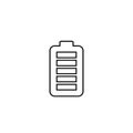 Full battery line icon vector in modern flat Royalty Free Stock Photo