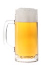 Full beer mug isolated on white Royalty Free Stock Photo