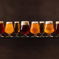 Full Beerglasses Royalty Free Stock Photo