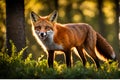 Full body close up of highly detailed photograph of fox