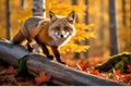 Full body close up of highly detailed photograph of fox