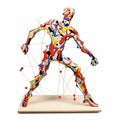 3d Sticker Of Pollock - Full Body On White Isolated Background