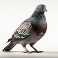 full body pigeon dove bird isolated on blank white background