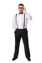 Full body portrait of fashionable man Royalty Free Stock Photo