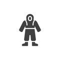A full body protective suit vector icon Royalty Free Stock Photo