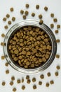 Full Bowl of Dogfood Royalty Free Stock Photo