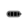 Full Charged Battery Flat Vector Icon Royalty Free Stock Photo