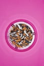 Full Of Cigarette Butts In Ashtray Royalty Free Stock Photo