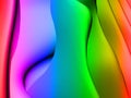 Full color abstract forms