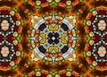 Full color Background fractal and kaleidoscope. Geometric