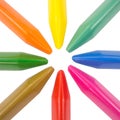 Full color crayons radial