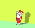 Santa claus - full color x-mas illustration with text Royalty Free Stock Photo