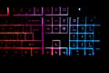 Full color rgb keyboard neon style for games...