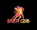 Lover club dance people illustration t shirt design, vector graphic, typographic poster or tshirts street wear and Urban style