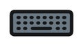 Full Computer Keyboard Icon for Typing Data Entry Input, vector design Generative AI Royalty Free Stock Photo