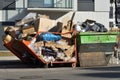 Full construction rubbish bin