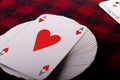 Full deck of playing cards Royalty Free Stock Photo