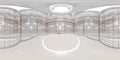 full 360 degree panorama virtual environment map of mma cage in industrial hall 3d render illustration hdri hdr vr style