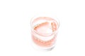 Full Denture in glass of water Royalty Free Stock Photo