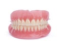 Full denture on white background Royalty Free Stock Photo
