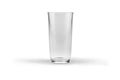 Full and empty glass of water mockup isolated on white background. Royalty Free Stock Photo