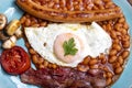 Full englisch breakfast Royalty Free Stock Photo