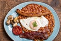 Full englisch breakfast Royalty Free Stock Photo