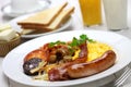 Full english breakfast Royalty Free Stock Photo