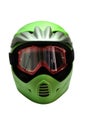 Full face cycling helmet with goggles for extreme