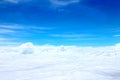 Full of flat cloud on blue sky Royalty Free Stock Photo