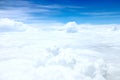 Full of flat cloud on blue sky Royalty Free Stock Photo